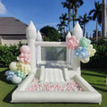 White Wonderland Bounce House with Ball Pool