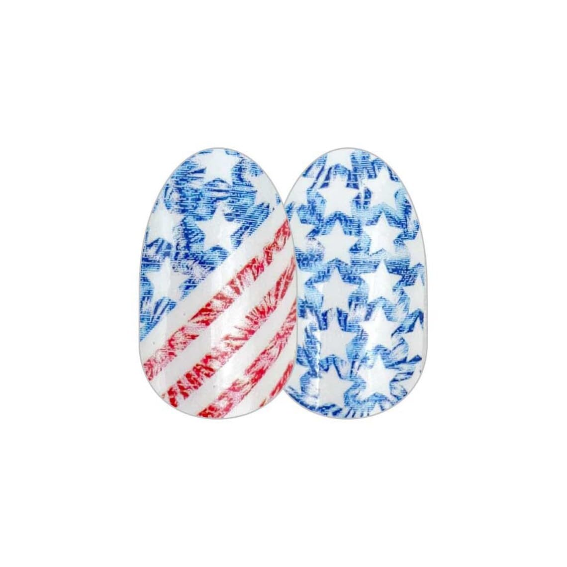 Flag Youre It - Color Street Nail Strips (4th of July) Red White & Blue American Flag Design FDF272