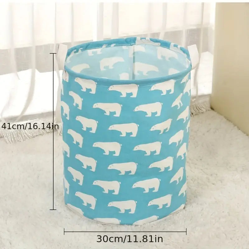 Modern Cotton-Linen Laundry Bin