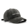 Retro Script Embroidered Cap