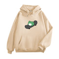 KEEVICI Comfy Frog Hoodie - Teen Light Blue Pullover