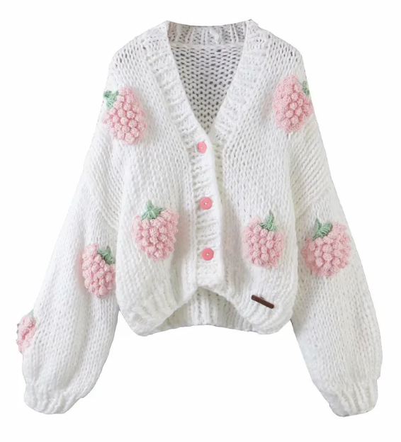 Artisan Crochet Fruit Cardigan