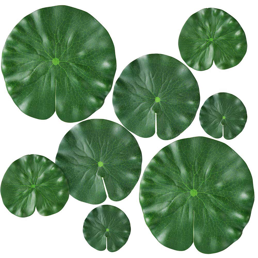 8-Piece Realistic Floating Lotus Set for Water Decor