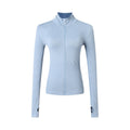 Athletic Long Sleeve Zip Jacket for Women