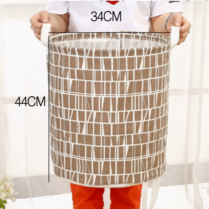 Modern Cotton-Linen Laundry Bin