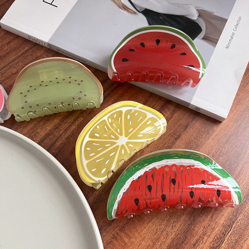 Fruit Motif Acrylic Hair Claw