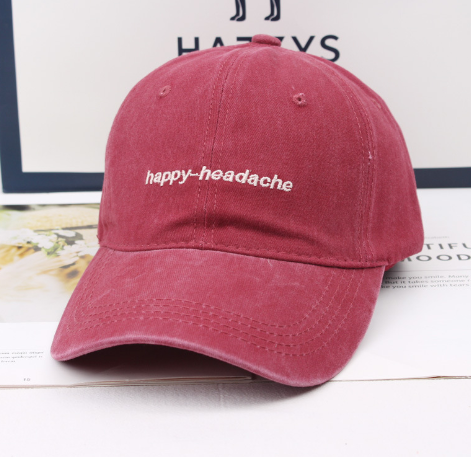 Retro Script Embroidered Cap