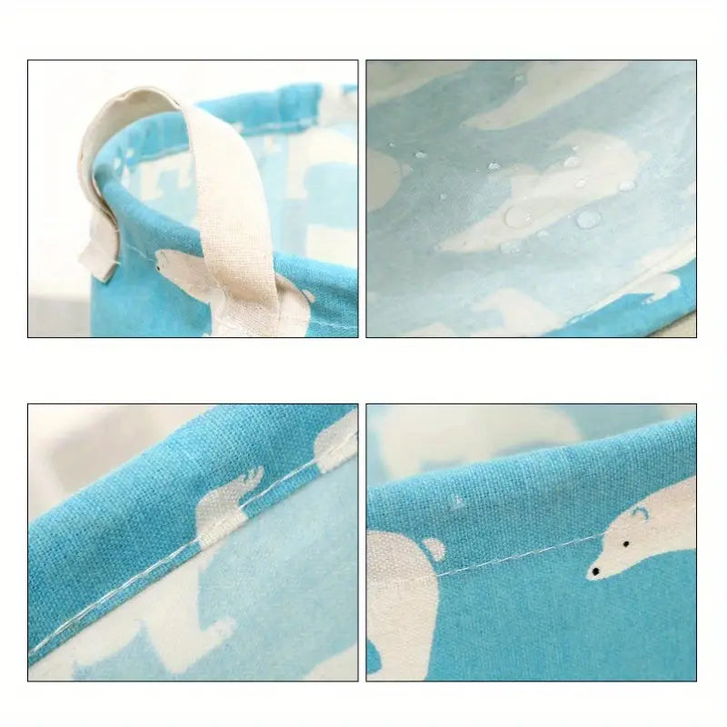 Modern Cotton-Linen Laundry Bin