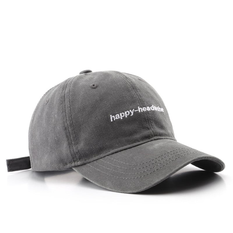 Retro Script Embroidered Cap