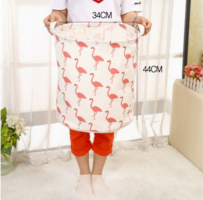Modern Cotton-Linen Laundry Bin