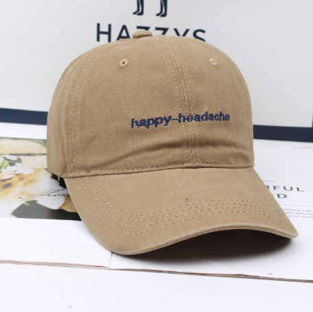 Retro Script Embroidered Cap