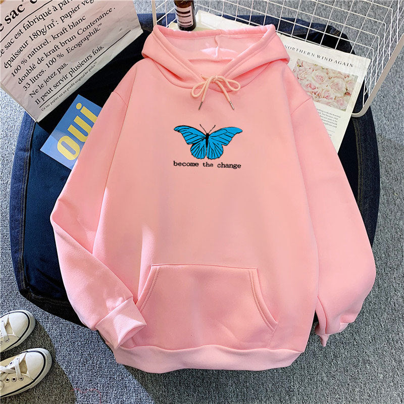 Butterfly Loose Fall-Winter Pullover