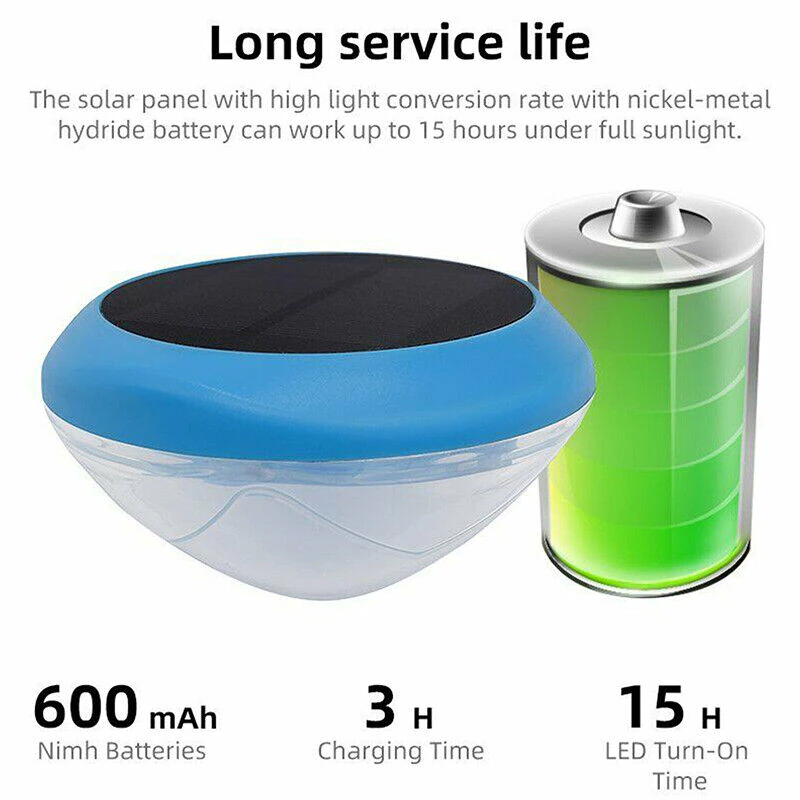 Solar RGB Floating Pool Light