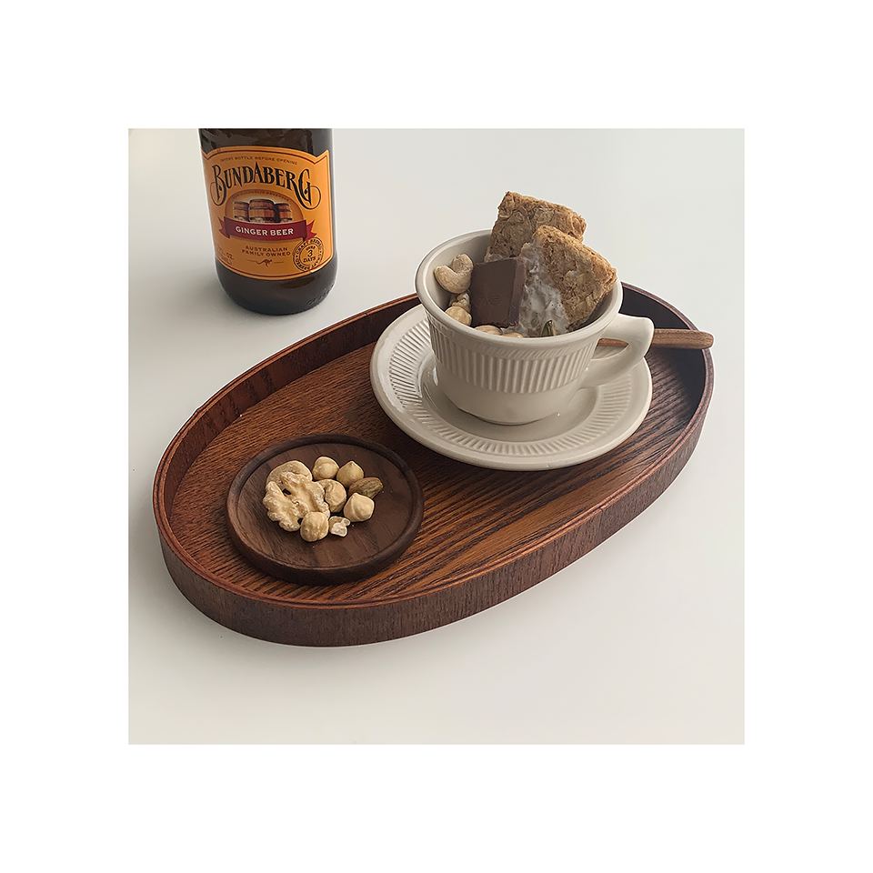 Natural Walnut Wooden Coaster