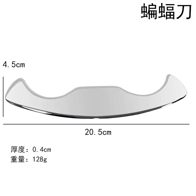 Stainless Steel Heart Gua Sha Scraping Plate – Face & Body Massage Tool
