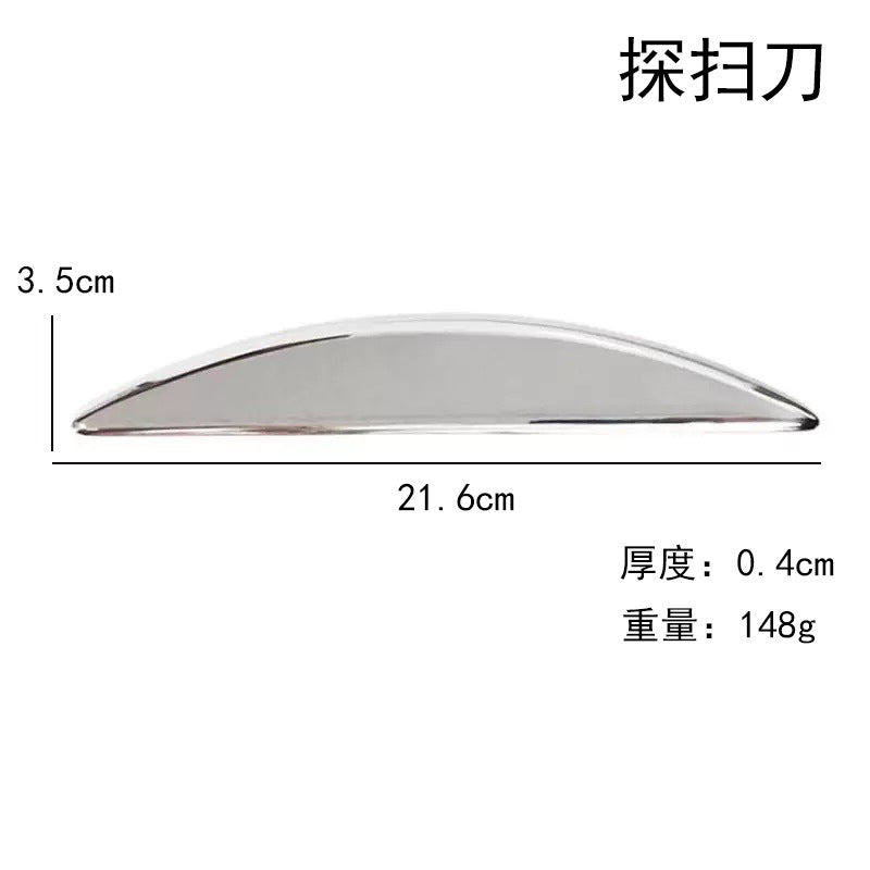 Stainless Steel Heart Gua Sha Scraping Plate – Face & Body Massage Tool