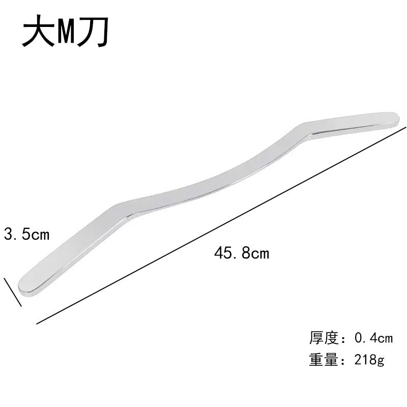 Stainless Steel Heart Gua Sha Scraping Plate – Face & Body Massage Tool