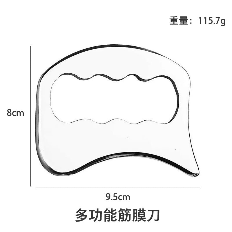 Stainless Steel Heart Gua Sha Scraping Plate – Face & Body Massage Tool