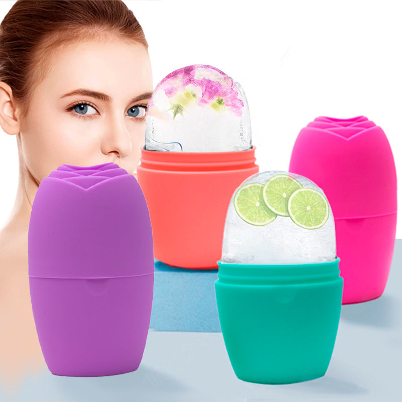 Silicone Ice Roller Facial Massage Tool – Portable Cooling Ice Tray