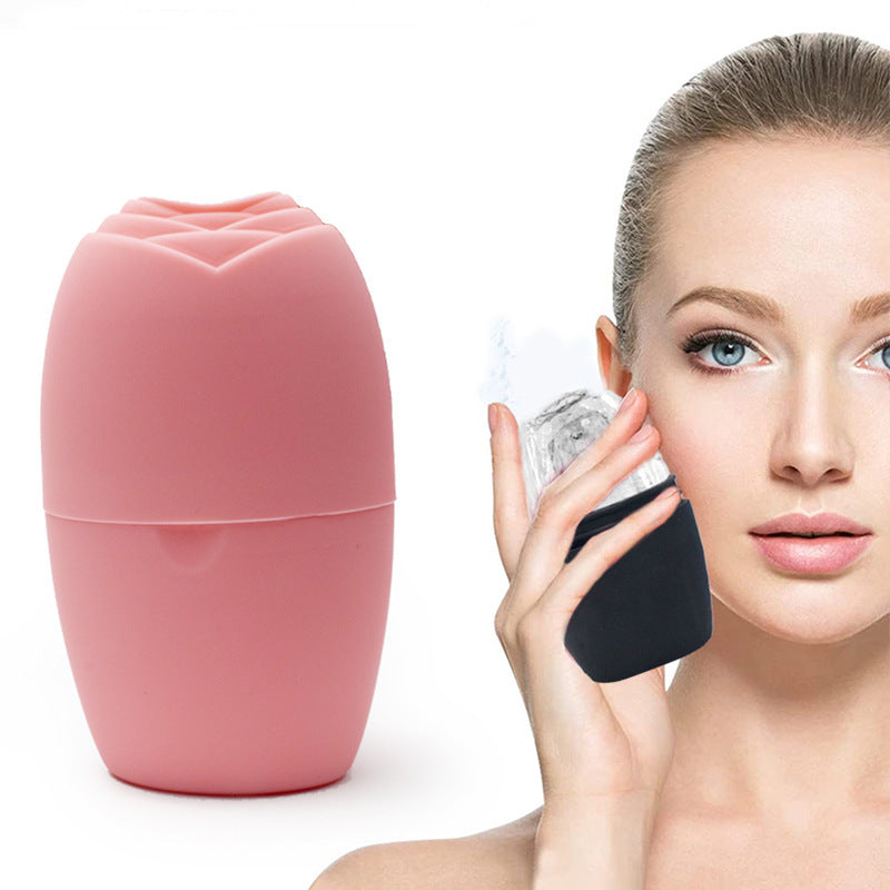 Silicone Ice Roller Facial Massage Tool – Portable Cooling Ice Tray