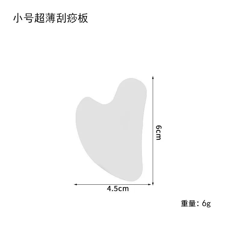 Stainless Steel Heart Gua Sha Scraping Plate – Face & Body Massage Tool