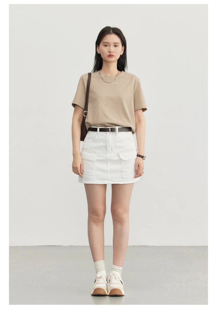 Women's Basic O-Neck Short Sleeve T-Shirt – Solid Casual Tee