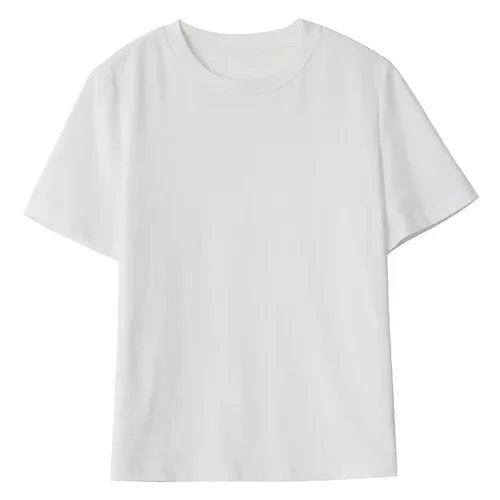 Women's Basic O-Neck Short Sleeve T-Shirt – Solid Casual Tee