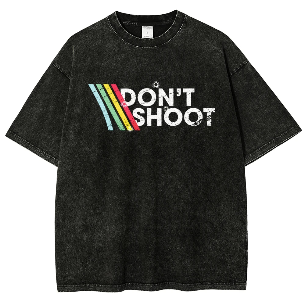 Hot Game ARC Raiders Washed Oversized T-shirt Men Women Retro Street Y2k Heavy Cotton High Quality Short Sleeve Casual Clothing