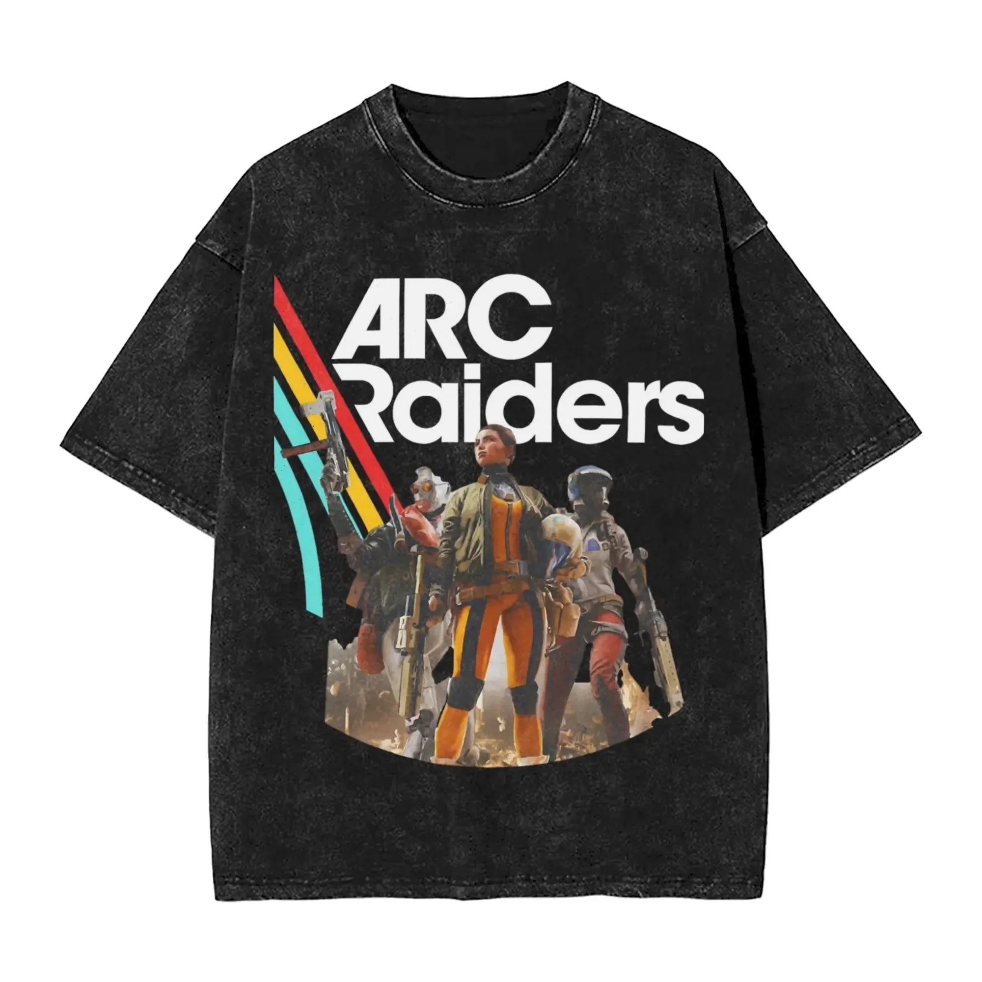 New Arc Raiders Game Peripherals Graphic Print T-Shirts Men Women Retro Washed Cotton Tees Loose Oversized Unisex Fashion Tops