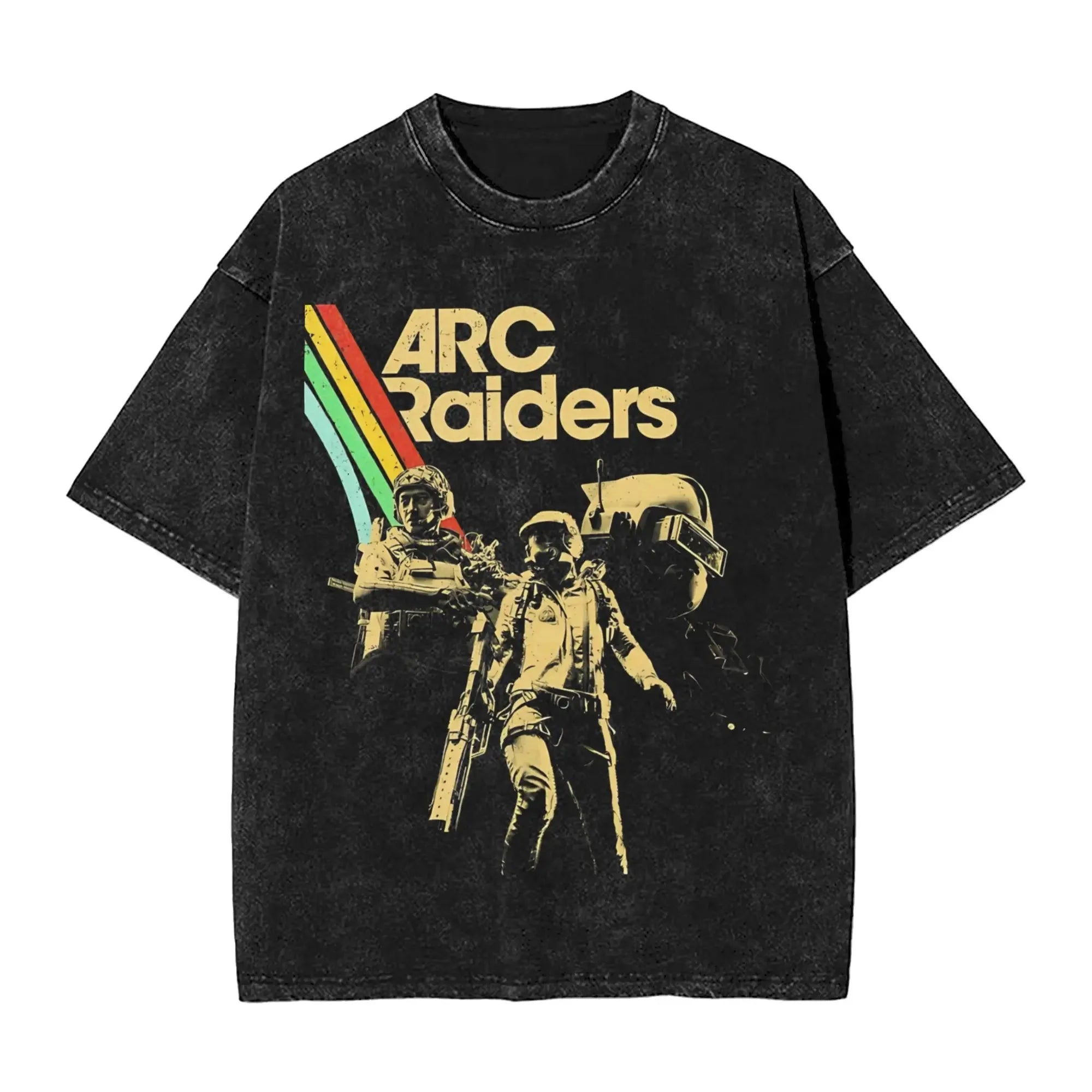 New Arc Raiders Game Peripherals Graphic Print T-Shirts Men Women Retro Washed Cotton Tees Loose Oversized Unisex Fashion Tops