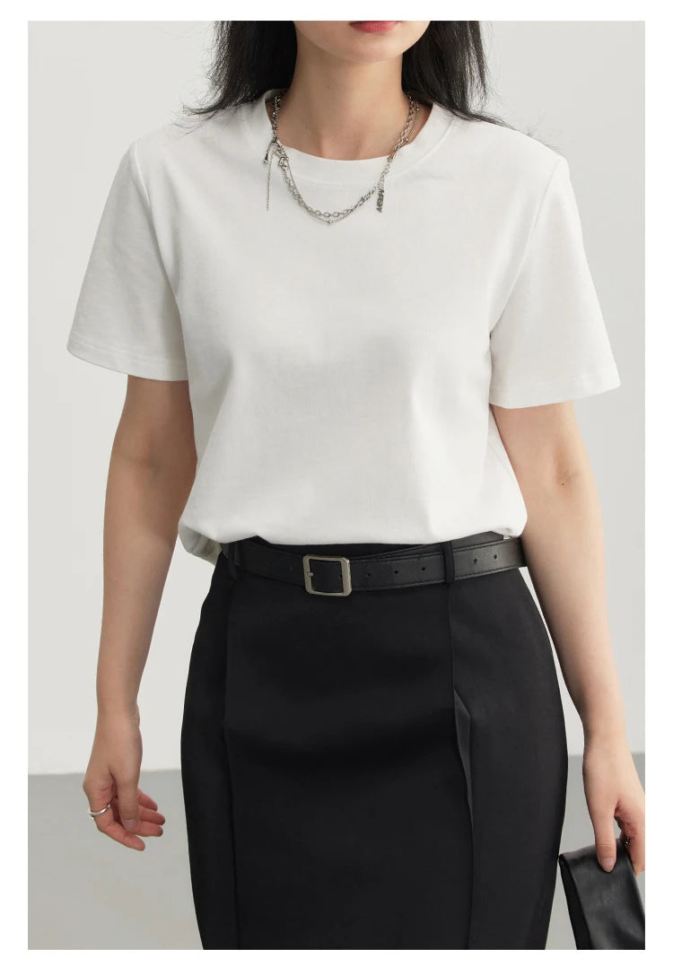 Women's Basic O-Neck Short Sleeve T-Shirt – Solid Casual Tee
