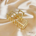 Gold Butterfly Hair Claw Clip – Elegant Geometric Headwear for Women