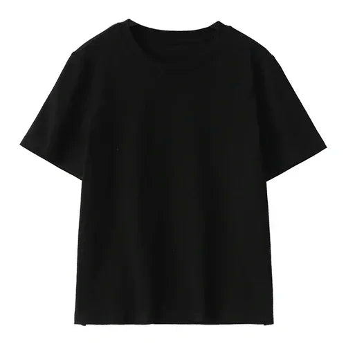 Women's Basic O-Neck Short Sleeve T-Shirt – Solid Casual Tee