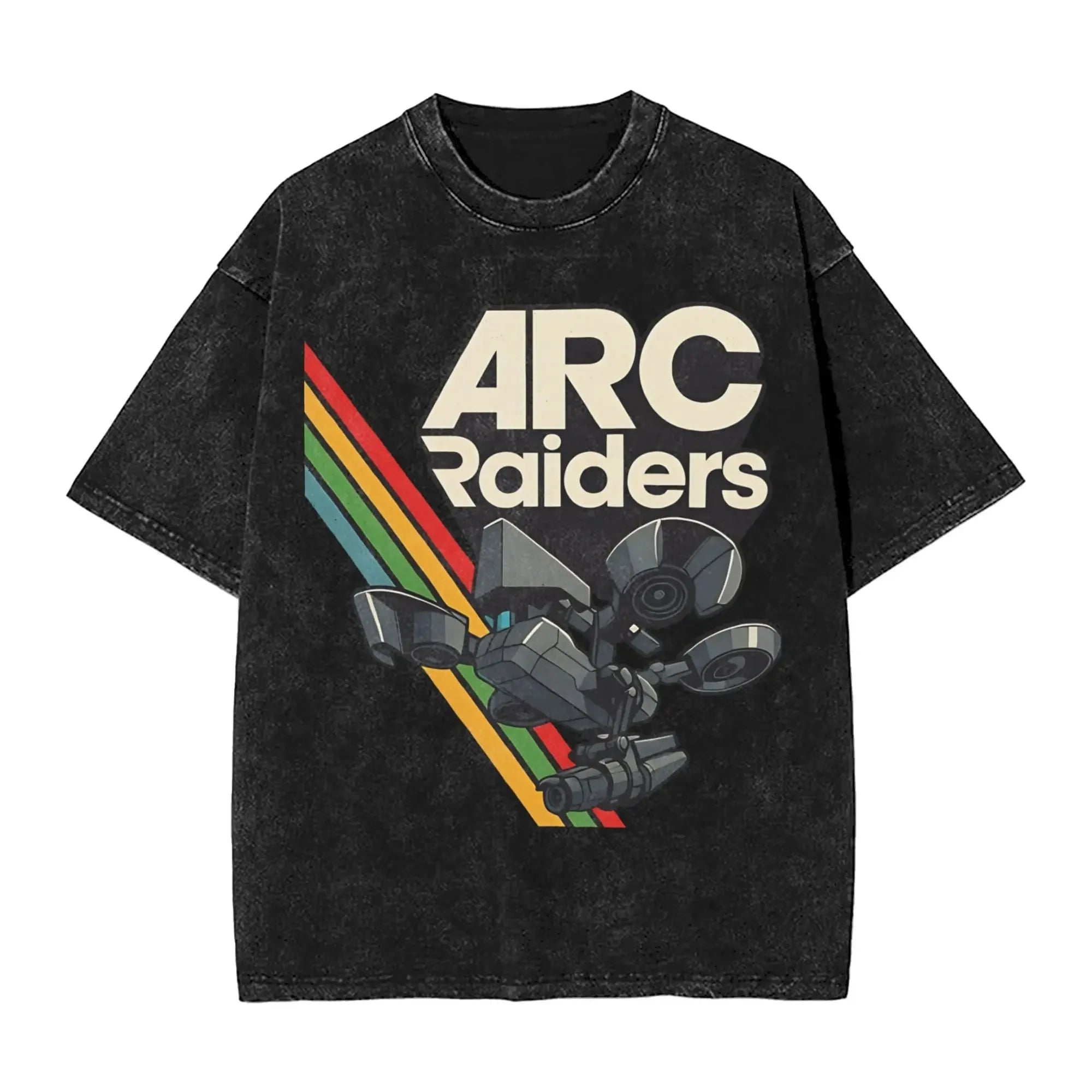 New Arc Raiders Game Peripherals Graphic Print T-Shirts Men Women Retro Washed Cotton Tees Loose Oversized Unisex Fashion Tops