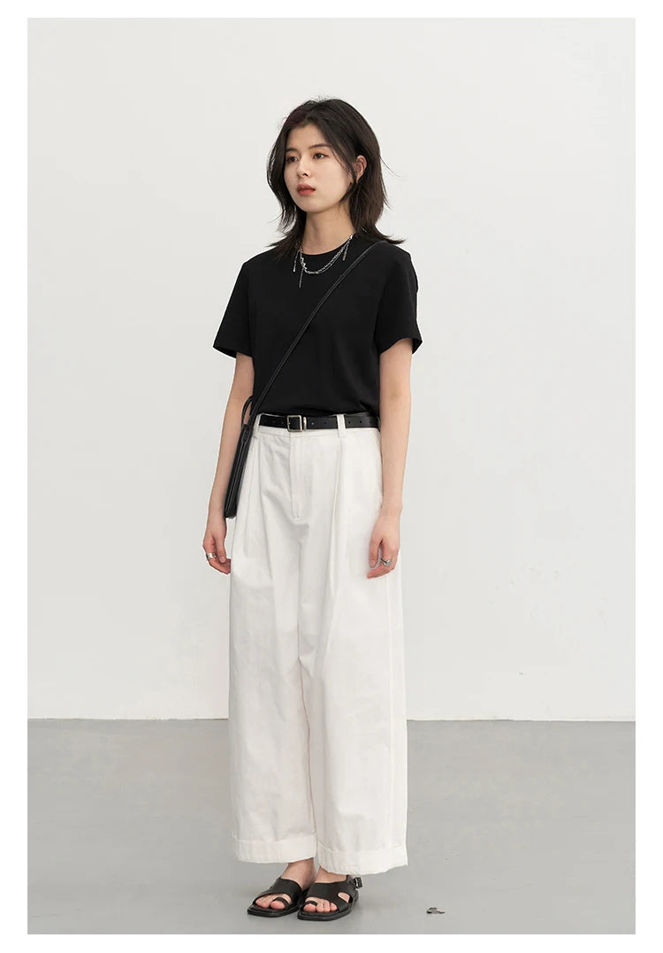 Women's Basic O-Neck Short Sleeve T-Shirt – Solid Casual Tee