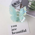 Fashion Sweet Colorful Butterfly Hair Claw Acetate Butterfly Crab Hair Clips  Women Girls Hairpin Summer Hair Accessories Gift