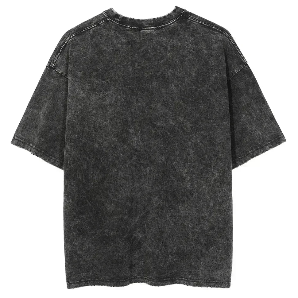 Hot Game ARC Raiders Washed Oversized T-shirt Men Women Retro Street Y2k Heavy Cotton High Quality Short Sleeve Casual Clothing