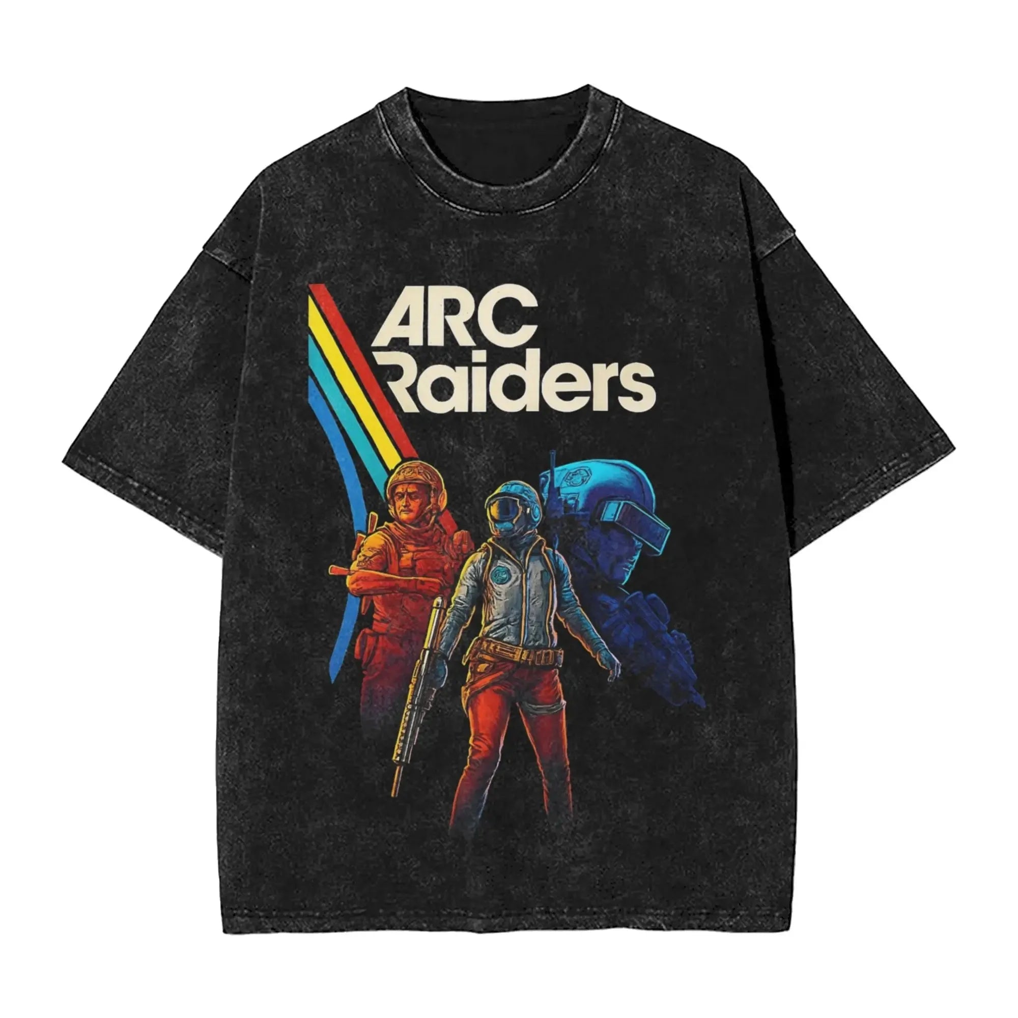 New Arc Raiders Game Peripherals Graphic Print T-Shirts Men Women Retro Washed Cotton Tees Loose Oversized Unisex Fashion Tops