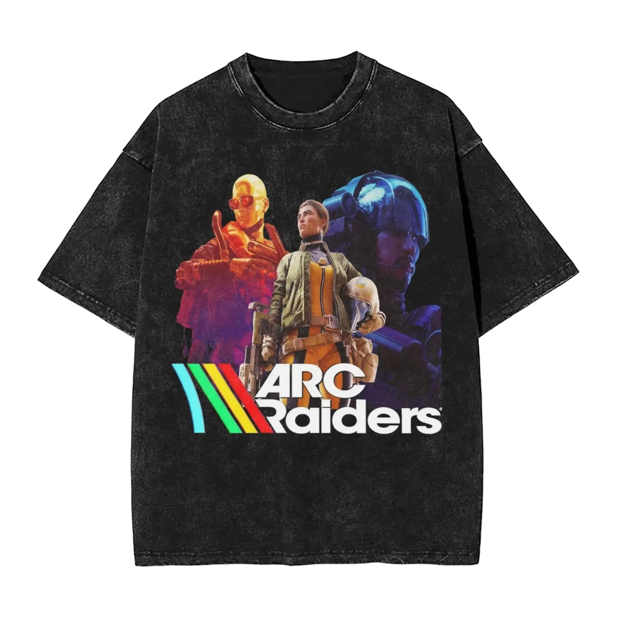 New Arc Raiders Game Peripherals Graphic Print T-Shirts Men Women Retro Washed Cotton Tees Loose Oversized Unisex Fashion Tops