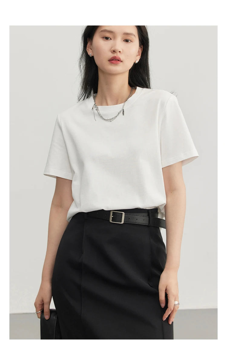 Women's Basic O-Neck Short Sleeve T-Shirt – Solid Casual Tee