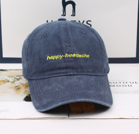 Retro Script Embroidered Cap