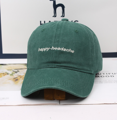 Retro Script Embroidered Cap