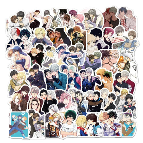 BL Anime Stickers[50pcs] Anime Stuff Vinyl Sticker for Hydro Flask