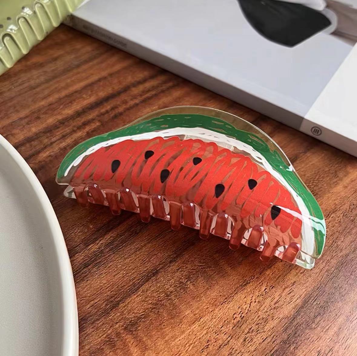 Fruit Motif Acrylic Hair Claw