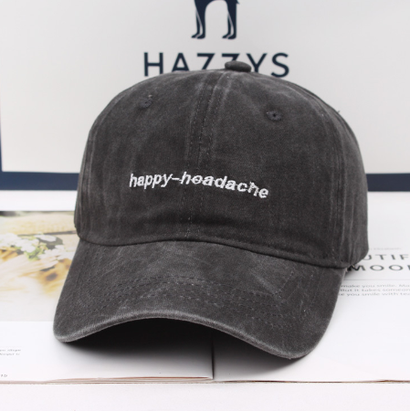 Retro Script Embroidered Cap
