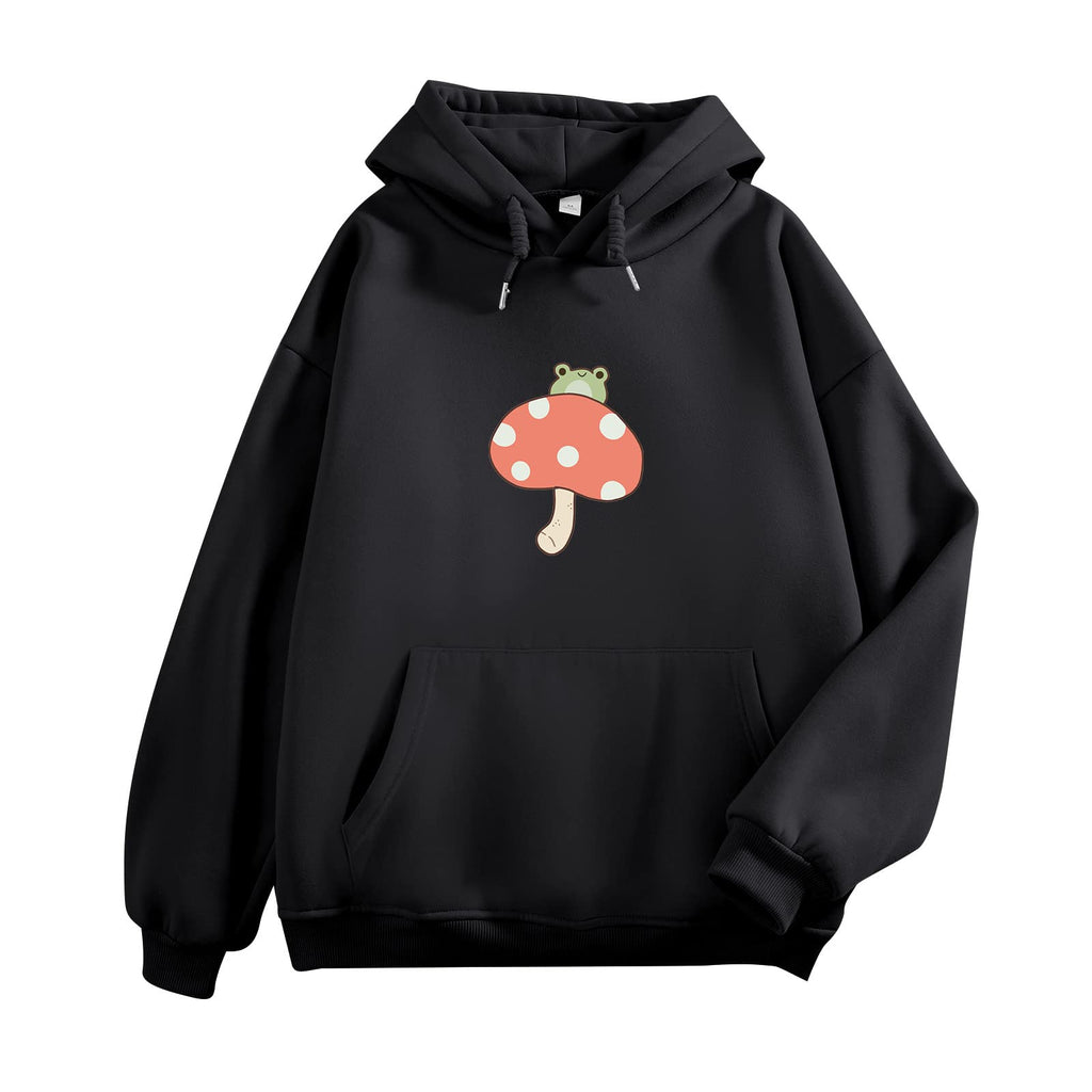 KEEVICI Cozy Frog & Mushroom Hoodie