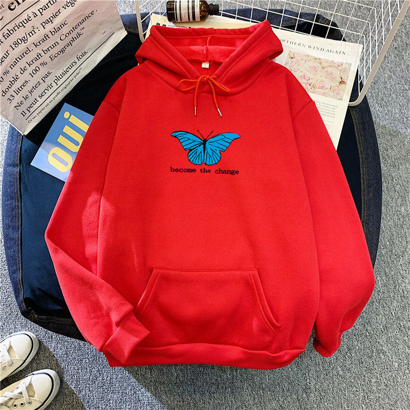Butterfly Loose Fall-Winter Pullover