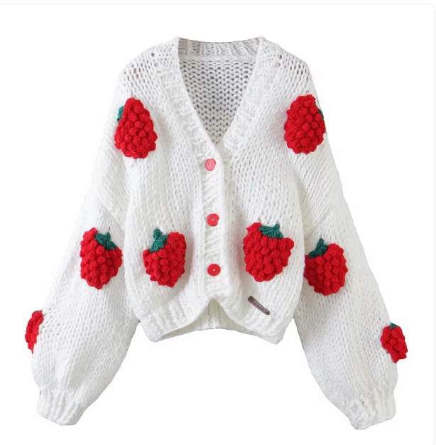 Artisan Crochet Fruit Cardigan