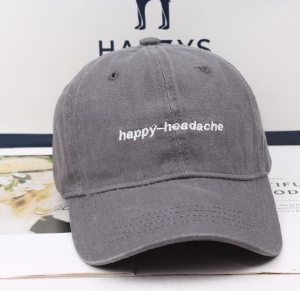 Retro Script Embroidered Cap