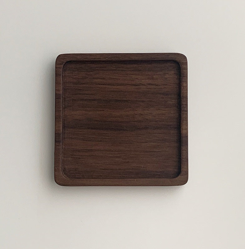 Natural Walnut Art Coaster